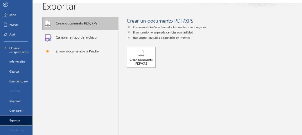 Convertir Documentos Word a PDF